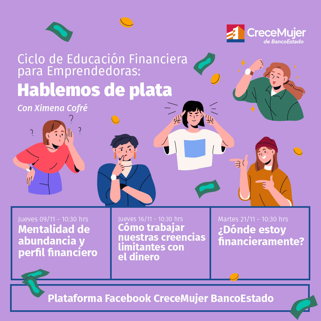 Ciclo De Educación Financiera Para Emprendedoras: Hablemos De Plata ...